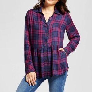 Knox rose blouse flannel